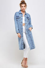 Load image into Gallery viewer, WHITE NON-STRETCH THIRD QUARTER DENIM JACKET
