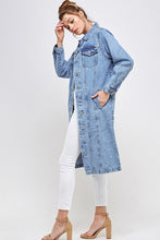 Load image into Gallery viewer, WHITE NON-STRETCH THIRD QUARTER DENIM JACKET
