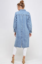 Load image into Gallery viewer, WHITE NON-STRETCH THIRD QUARTER DENIM JACKET
