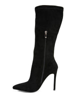 Load image into Gallery viewer, Playdate Pointed Toe High Heeled Calf Boot
