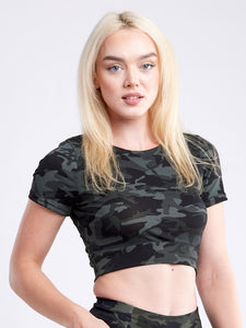 Short-Sleeve Crop Top