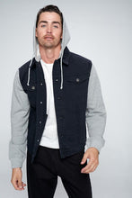 Load image into Gallery viewer, Men&#39;s Denim Jacket with Fleece Hoodies
