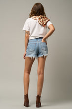 Load image into Gallery viewer, CROSSOVER DENIM MOM SHORTS
