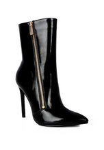 Load image into Gallery viewer, Mania Patent Pu High Heeled Ankle Boot
