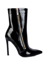 Load image into Gallery viewer, Mania Patent Pu High Heeled Ankle Boot
