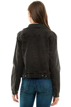 Load image into Gallery viewer, Spandex  Ladies  Casual Denim Jacket
