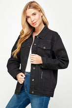 Load image into Gallery viewer, Women&#39;s Denim  Jacket with Fleece Hoodies
