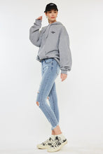 Load image into Gallery viewer, Mid Rise Distressed Ankle Skinny Jeans
