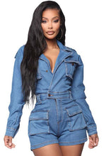 Load image into Gallery viewer, SEXY DENIM ROMPER
