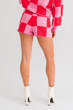 Load image into Gallery viewer, Checkered Sweater Shorts
