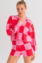 Load image into Gallery viewer, Checkered Sweater Pullover
