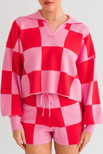 Load image into Gallery viewer, Checkered Sweater Pullover
