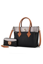 Load image into Gallery viewer, MKF Collection Brynlee Color-Block Tote Bag Mia K
