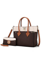 Load image into Gallery viewer, MKF Collection Brynlee Color-Block Tote Bag Mia K
