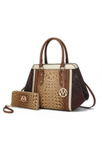 Load image into Gallery viewer, MKF Collection Daisy Croco Satchel &amp; Wallet by Mia
