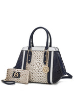 Load image into Gallery viewer, MKF Collection Daisy Croco Satchel &amp; Wallet by Mia
