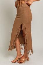 Load image into Gallery viewer, Tassel Detail Sweater Midi Skirt
