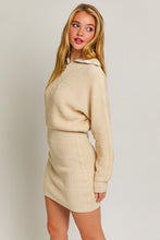 Load image into Gallery viewer, Zipper Sweater Dress
