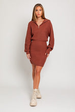 Load image into Gallery viewer, Zipper Sweater Dress
