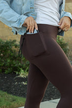 Load image into Gallery viewer, FULL LENGTH  Brown Solid Leggings
