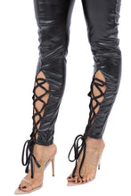 Load image into Gallery viewer, SEXY PU LEATHER 2PC PANTS SET
