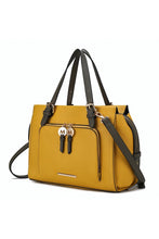 Load image into Gallery viewer, MKF Elise Color-block Satchel Bag by Mia k
