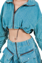 Load image into Gallery viewer, FAHION DENIM TWO PIECE PANT SET
