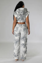 Load image into Gallery viewer, FAHION DENIM TWO PIECE PEANTS SET
