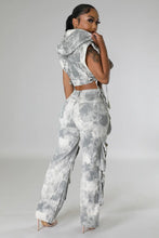 Load image into Gallery viewer, FAHION DENIM TWO PIECE PEANTS SET
