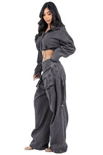 Load image into Gallery viewer, FAHION DENIM TWO PIECE PANT SET
