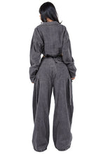 Load image into Gallery viewer, FAHION DENIM TWO PIECE PANT SET
