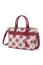 Load image into Gallery viewer, MKF Collection Vivian Plaid Satchel Bag by Mia K
