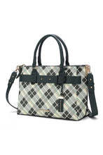 Load image into Gallery viewer, MKF Collection Vivian Plaid Satchel Bag by Mia K
