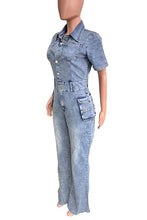 Load image into Gallery viewer, WOMEN DENIM SEXY JUMPSUIT
