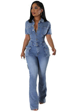 Load image into Gallery viewer, WOMEN DENIM SEXY JUMPSUIT
