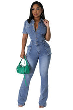 Load image into Gallery viewer, WOMEN DENIM SEXY JUMPSUIT
