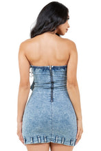 Load image into Gallery viewer, WOMEN FASHION DENIM DRESS
