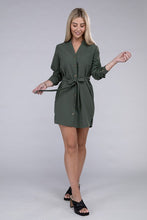 Load image into Gallery viewer, Shirt Dress with Belt
