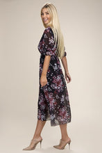 Load image into Gallery viewer, Floral Print  V Neck Maxi Dress
