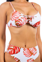 Load image into Gallery viewer, Two Piece Tropical Leave Print Bikini
