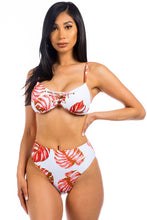 Load image into Gallery viewer, Two Piece Tropical Leave Print Bikini
