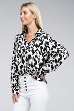 Load image into Gallery viewer, Allover print Collared Shirt
