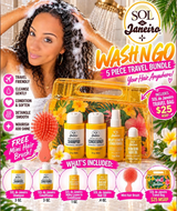 SOL0WNG01- Sol de Janeiro 6 Piece Wash n Go Travel Bundle - MSRP $63