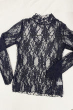 Load image into Gallery viewer, Floral print lace long sleeves top
