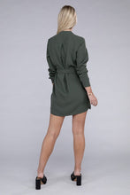 Load image into Gallery viewer, Shirt Dress with Belt
