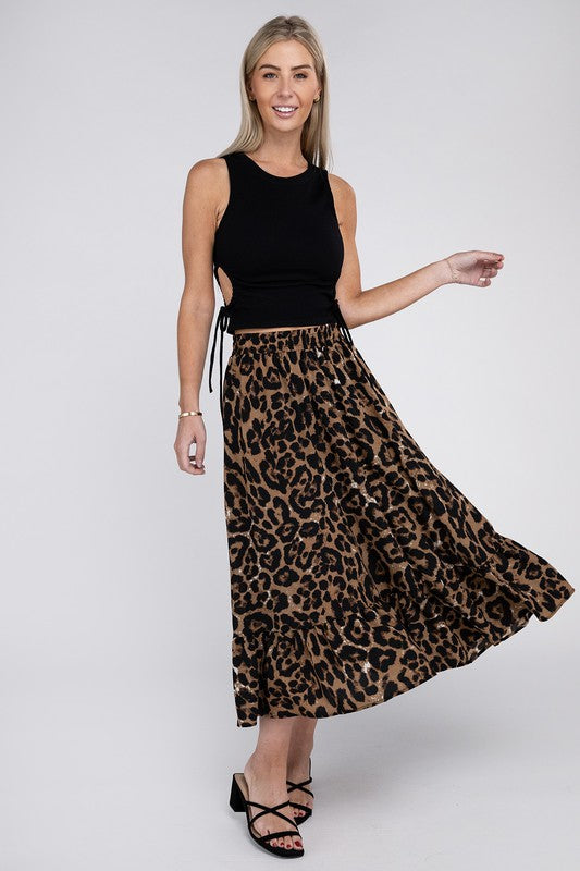 Leopard Maxi Skirt