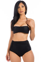 Load image into Gallery viewer, HIGH WAISTED TWO PIECE SWIMSUIT
