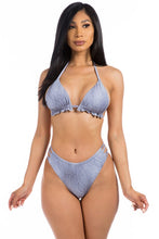 Load image into Gallery viewer, DENIM TWO PIECE BIKINI
