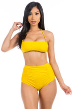 Load image into Gallery viewer, HIGH WAISTED TWO PIECE SWIMSUIT
